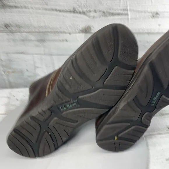 LL Bean TEK 2.5 Waterproof Chukka Boots Mens 10.5 Brown Leather Ankle Shoes