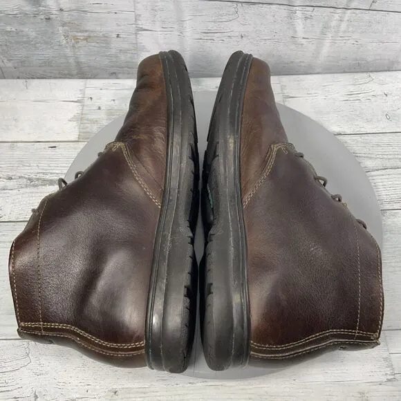 LL Bean TEK 2.5 Waterproof Chukka Boots Mens 10.5 Brown Leather Ankle Shoes
