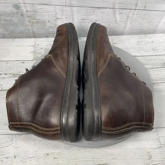 LL Bean TEK 2.5 Waterproof Chukka Boots Mens 10.5 Brown Leather Ankle Shoes