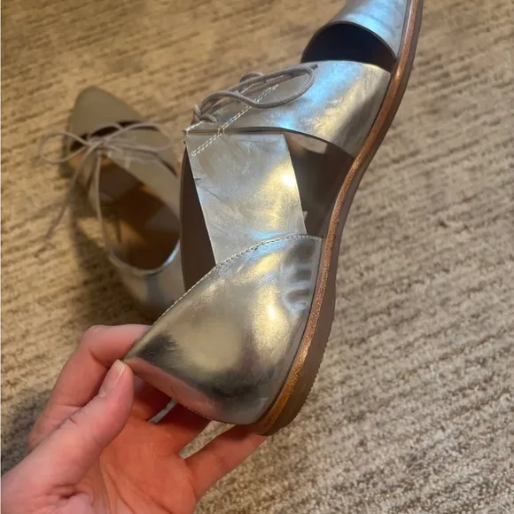 Loeffler Randall Willa metallic cutout Oxford flats