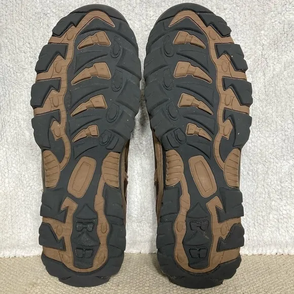 London Fog Mens Bexley Brown Leather Waterproof Outdoor Hikers/Shoes Size US 10M