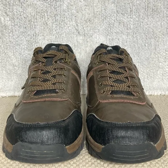 London Fog Mens Bexley Brown Leather Waterproof Outdoor Hikers/Shoes Size US 10M