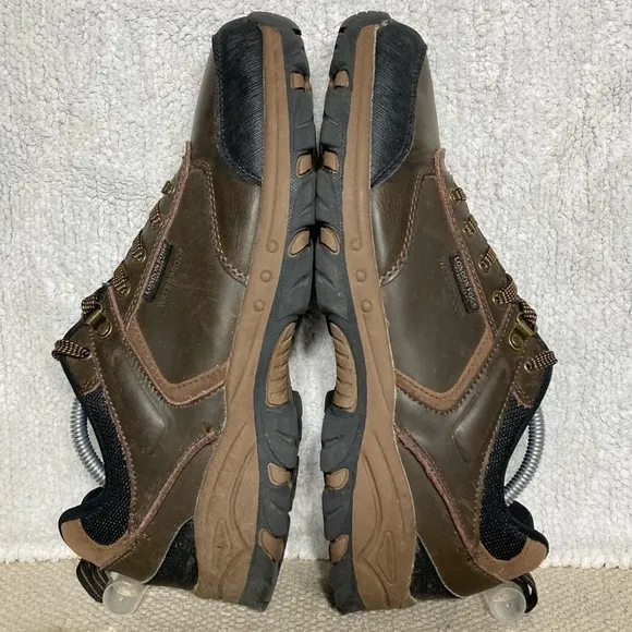 London Fog Mens Bexley Brown Leather Waterproof Outdoor Hikers/Shoes Size US 10M
