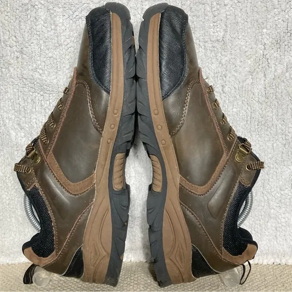 London Fog Mens Bexley Brown Leather Waterproof Outdoor Hikers/Shoes Size US 10M