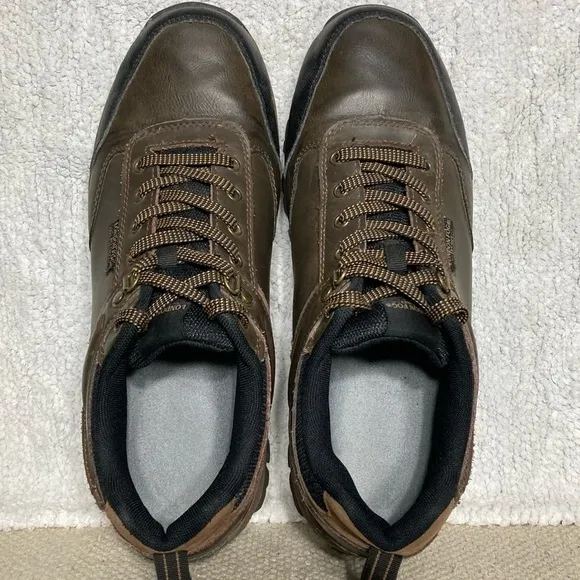 London Fog Mens Bexley Brown Leather Waterproof Outdoor Hikers/Shoes Size US 10M