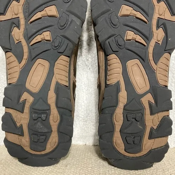 London Fog Mens Bexley Brown Leather Waterproof Outdoor Hikers/Shoes Size US 10M