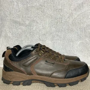 London Fog Mens Bexley Brown Leather Waterproof Outdoor Hikers/Shoes Size US 10M