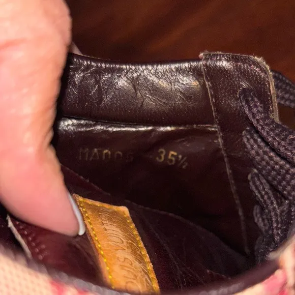 Louis Vuitton Burgandy Mini Lin Sneakers