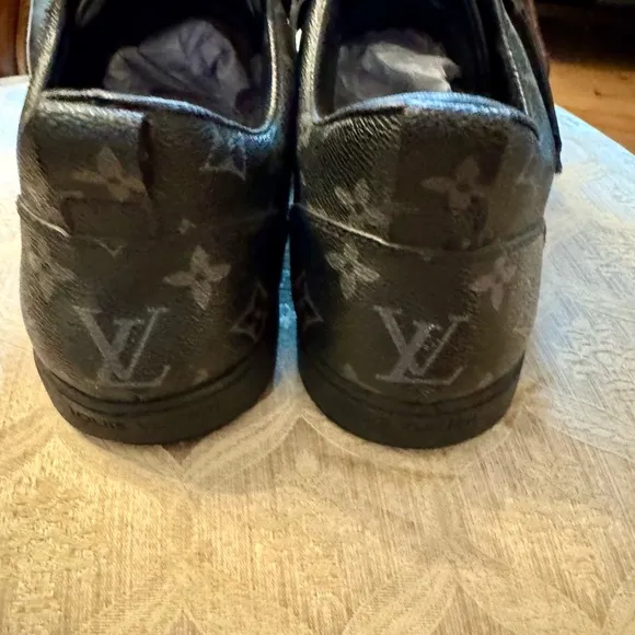 Louis Vuitton Men's Black Designer Sneakers