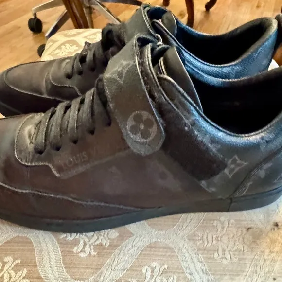 Louis Vuitton Men's Black Designer Sneakers
