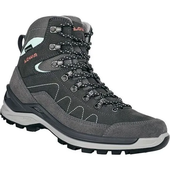 Lowa Toro Pro GTX Mid 320769-9781 Women's 7.5 Graphite Jade Hiking Boots WOB138