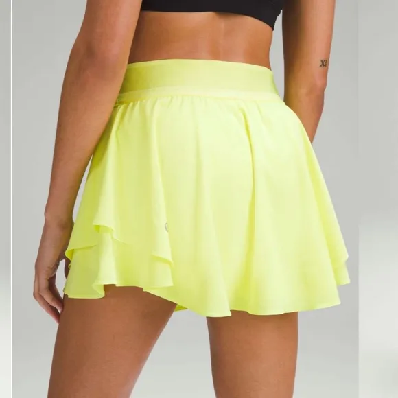 Lululemon Athletica Court Rival High-Rise Skirt Electric Lemon - NWT 🍋