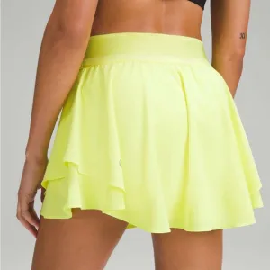 Lululemon Athletica Court Rival High-Rise Skirt Electric Lemon - NWT 🍋