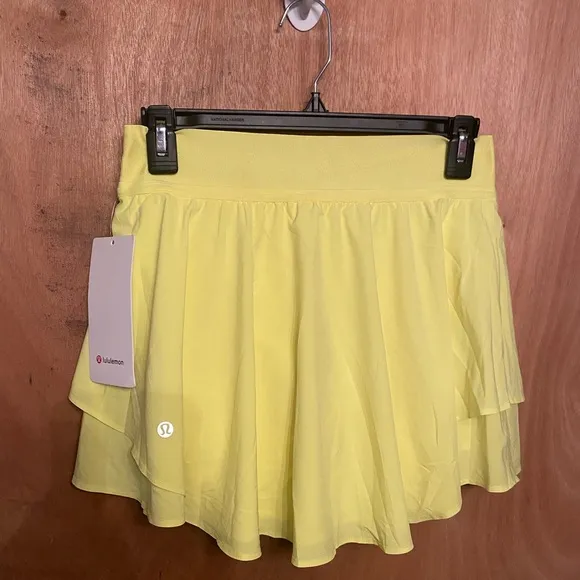Lululemon Athletica Court Rival High-Rise Skirt Electric Lemon - NWT 🍋