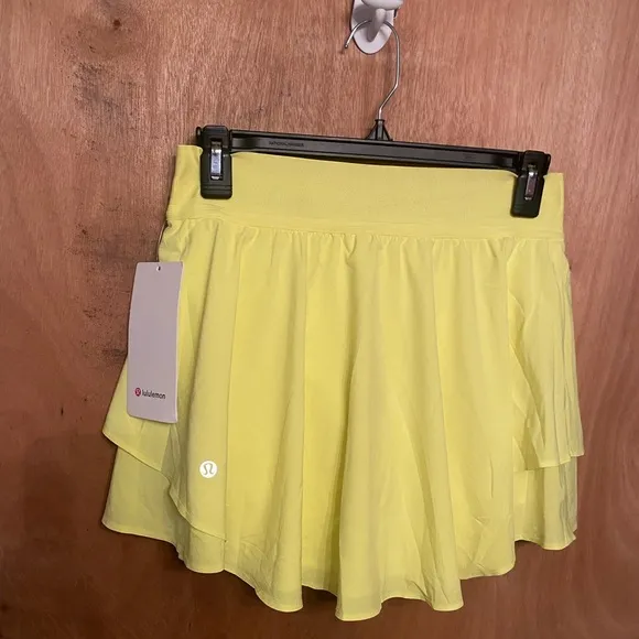 Lululemon Athletica Court Rival High-Rise Skirt Electric Lemon - NWT 🍋