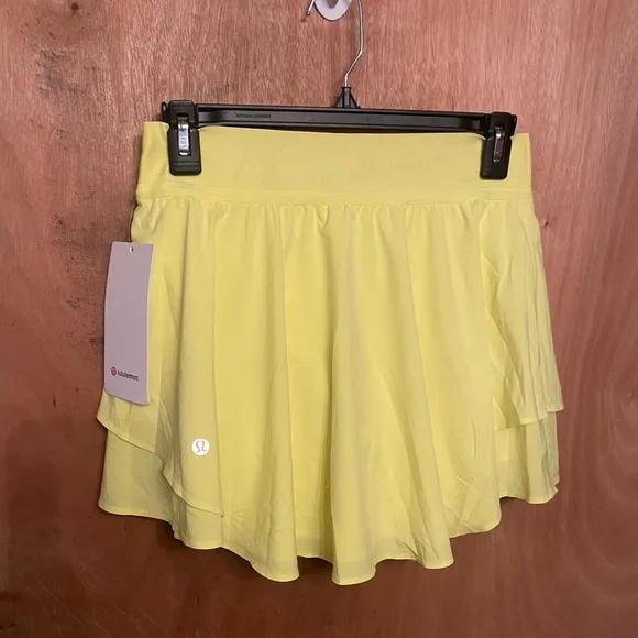 Lululemon Athletica Court Rival High-Rise Skirt Electric Lemon - NWT 🍋