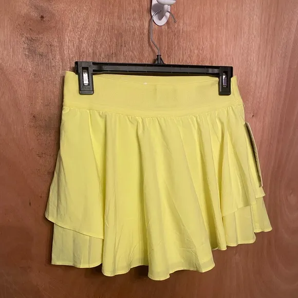 Lululemon Athletica Court Rival High-Rise Skirt Electric Lemon - NWT 🍋