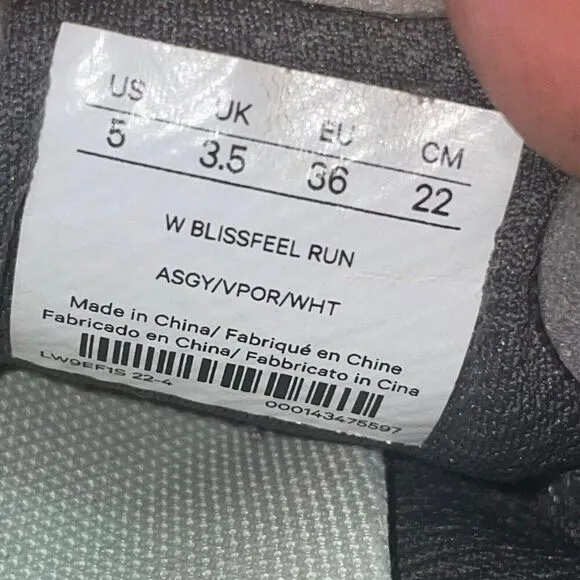Lululemon Shoes Blissfeel Womens 5 Gray Athletic Running Walking Run Sneakers
