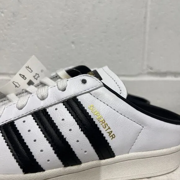 M 4 WMN 5.5 Adidas Originals Superstar Mule Shoes White/Black FX5851 slip on