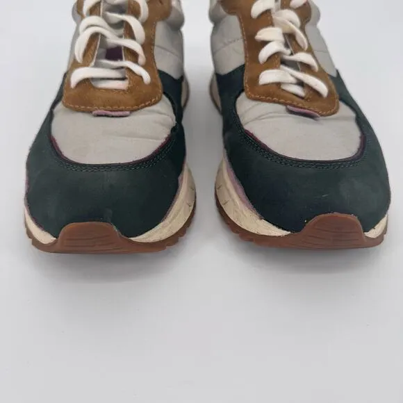 Madewell Kickoff Trainer Leather Canvas Sneakers Sz 8.5 Gorpcore Streetwear
