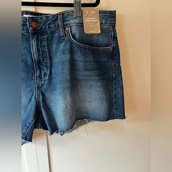 Madewell Relaxed Denim Women’s NWT Plus Size‎ Jean Shorts Size 18
