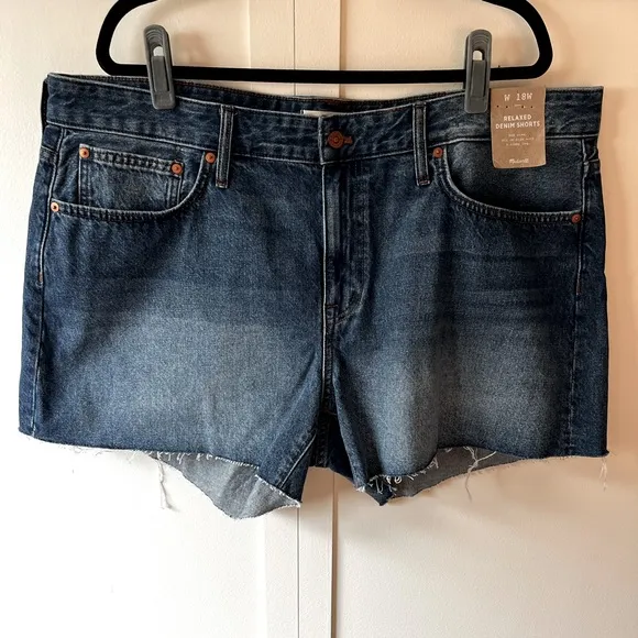 Madewell Relaxed Denim Women’s NWT Plus Size‎ Jean Shorts Size 18