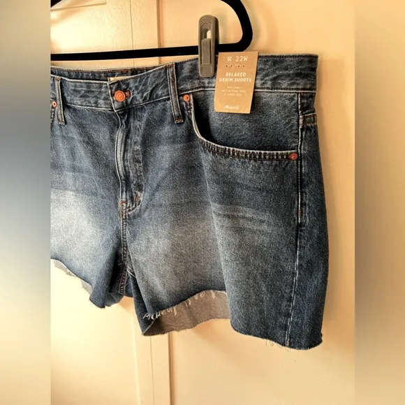 Madewell Relaxed Denim Women’s NWT Plus Size Jean Shorts Size‎ 22
