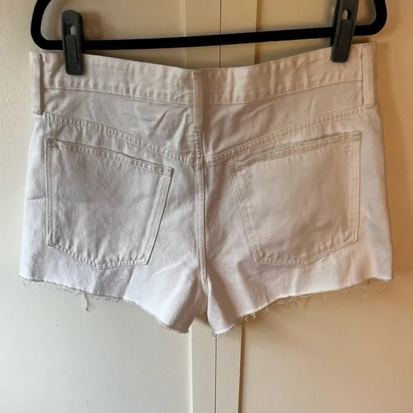 Madewell Relaxed White Denim Women’s NWT‎ Jean Shorts Size 30