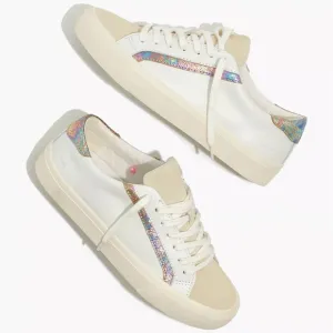 MADEWELL Sidewalk Low-Top Sneakers in Iridescent Leather