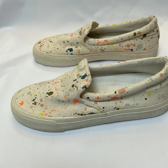 Madewell Sidewalk Slip-On Paint Splattered Women's Sneakers-Size 7