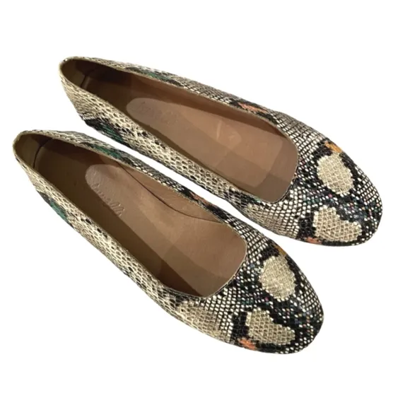 Madewell The Cory Flat in Snake Embossed Leather 6