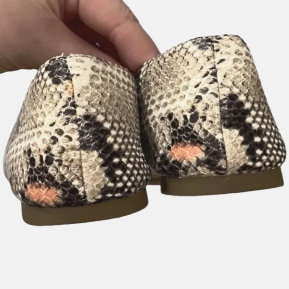 Madewell The Cory Flat in Snake Embossed Leather 6