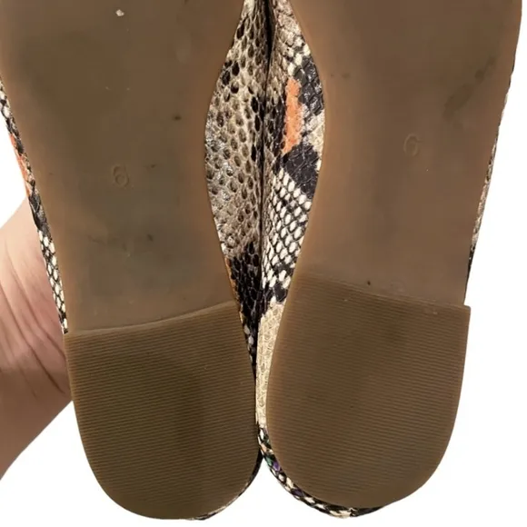 Madewell The Cory Flat in Snake Embossed Leather 6