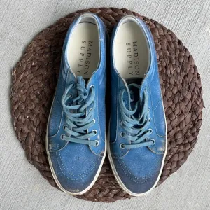 Madison Supply Blue Chris Canvas Spray Sneakers