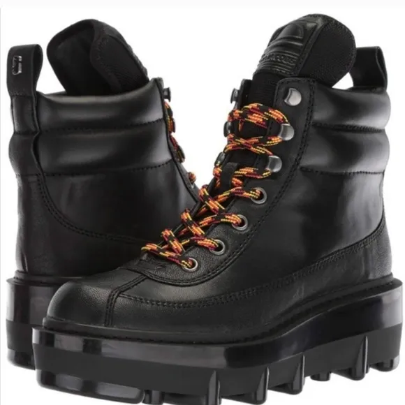MARC JACOBS Women's Shay Leather Wedge Hiking Boot