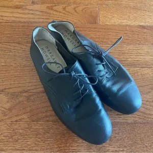 Margaret Howell Idea Black Flats Oxford Shoes Size 23.5 (5.5) Made in Japan