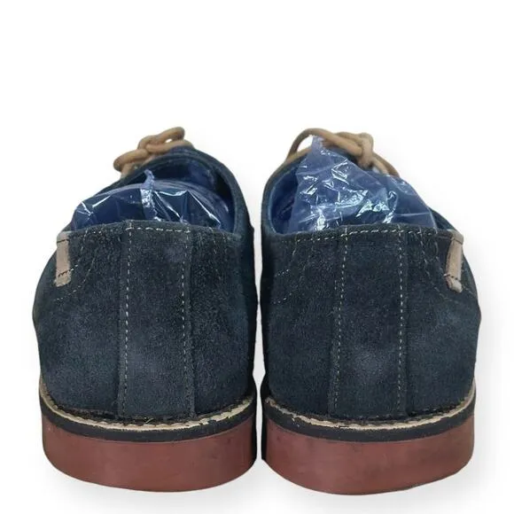 MARK NASON X SKECHERS Navy Blue Oxford Shoes Suede 12 Dress Casual Work Lace Up