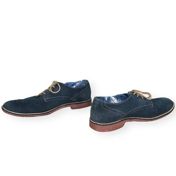 MARK NASON X SKECHERS Navy Blue Oxford Shoes Suede 12 Dress Casual Work Lace Up