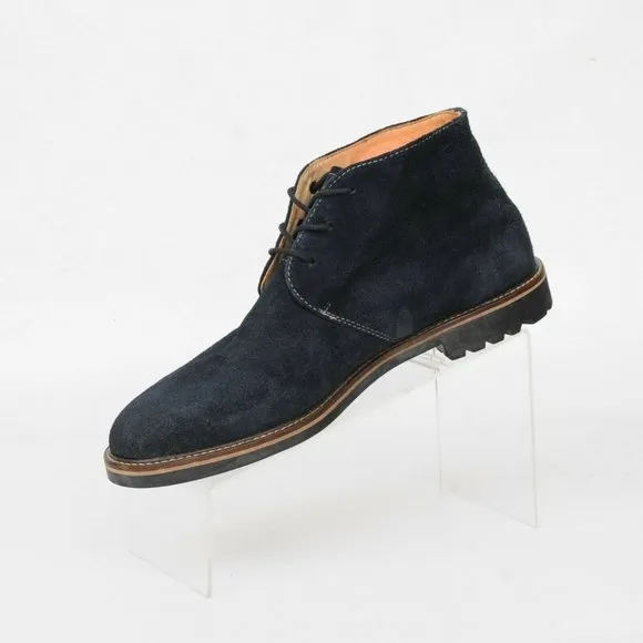 Martin Dingman Blue Suede Leather 3 Eye Chukka Ankle Boot Shoes Mens 9 M Casual