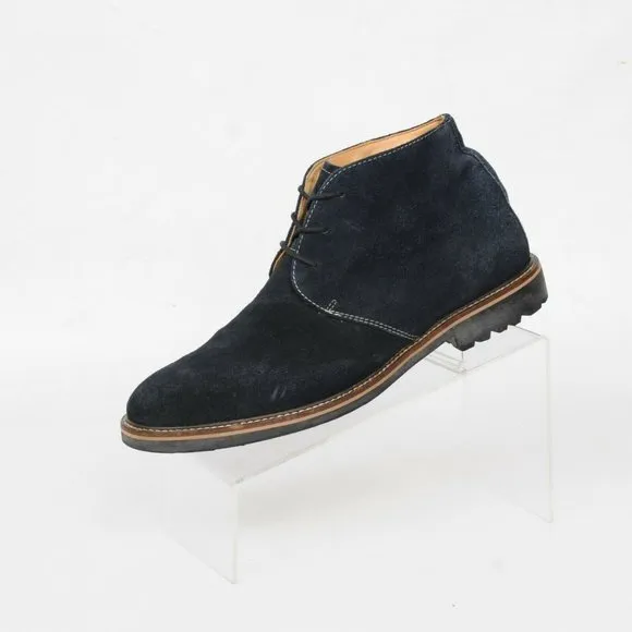 Martin Dingman Blue Suede Leather 3 Eye Chukka Ankle Boot Shoes Mens 9 M Casual
