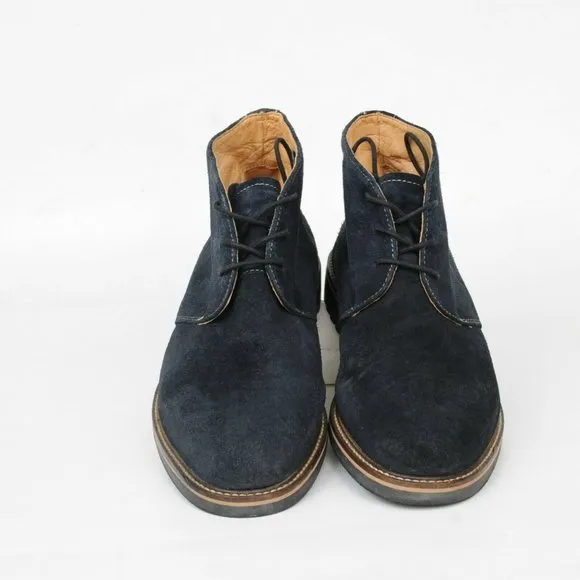Martin Dingman Blue Suede Leather 3 Eye Chukka Ankle Boot Shoes Mens 9 M Casual