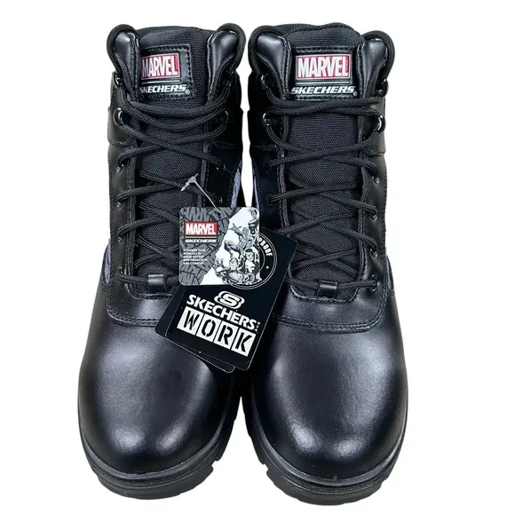 Marvel Punisher Skechers Men's Sz 12 Boots Wascana Waterproof Electrical Hazard