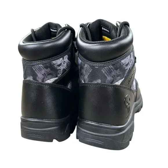 Marvel Punisher Skechers Men's Sz 12 Boots Wascana Waterproof Electrical Hazard