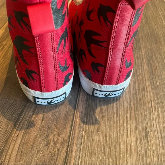 MCQ 🖤 ALEXANDER MCQUEEN Swallow Swarm Vulc High-Top Sneaker