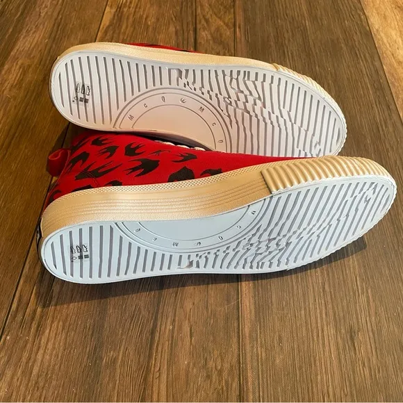 MCQ 🖤 ALEXANDER MCQUEEN Swallow Swarm Vulc High-Top Sneaker