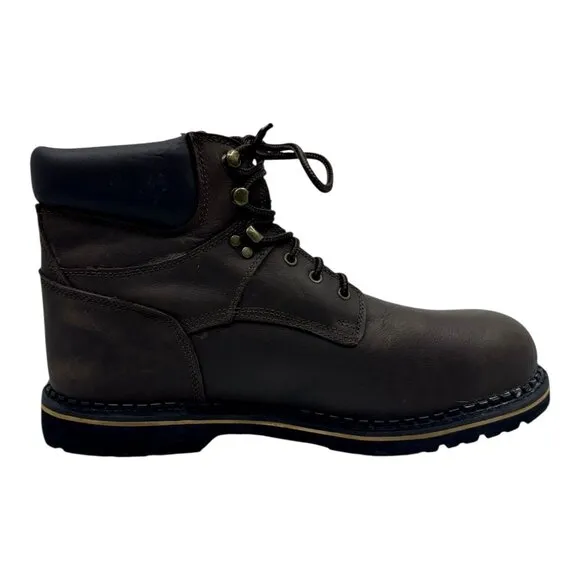 McRae Work Steel Toe Brown Leather Mens Work Boots Size 17M Style #MR86344 NWTS