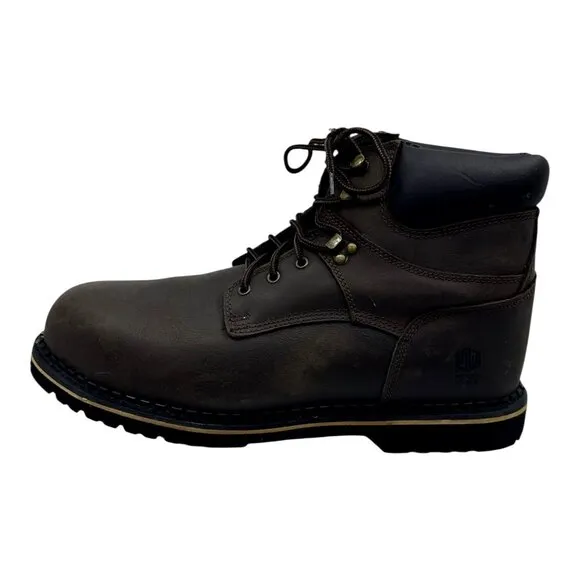 McRae Work Steel Toe Brown Leather Mens Work Boots Size 17M Style #MR86344 NWTS
