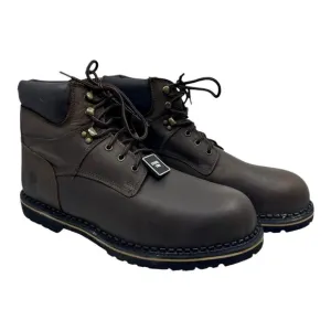 McRae Work Steel Toe Brown Leather Mens Work Boots Size 17M Style #MR86344 NWTS