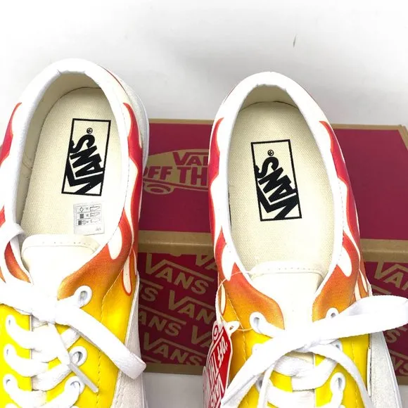 💖MEGA SALE💖VANS Era Flame White Off Suede Canvas Men's Sneakers VN0A4BV4223