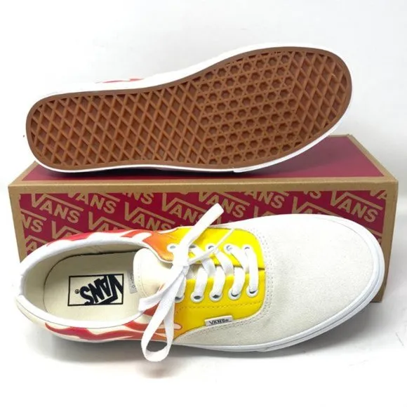 💖MEGA SALE💖VANS Era Flame White Off Suede Canvas Men's Sneakers VN0A4BV4223